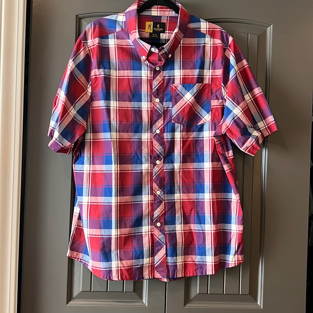 Browning collared shirt plaid